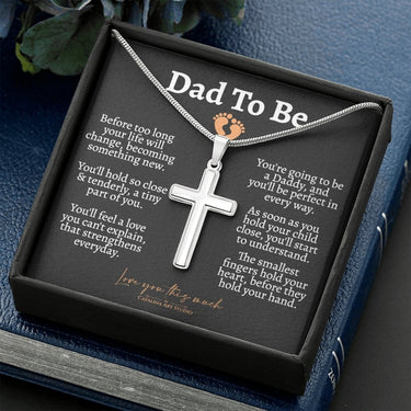 Dad to Be Cross Necklace - Love You This Much